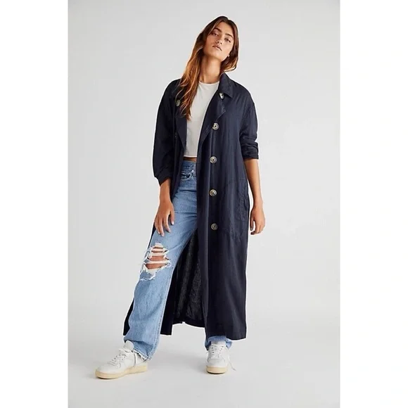 Free People Sweet Melody Trench Coat - Picture 2 of 9
